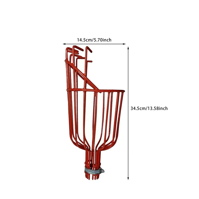 منتقي الفاكهة المحمولة حصاد الفاكهة جامع الماسك أداة اختيار التفاح أدوات البستنة (بدون قضيب تليسكوبي قابل للفصل)