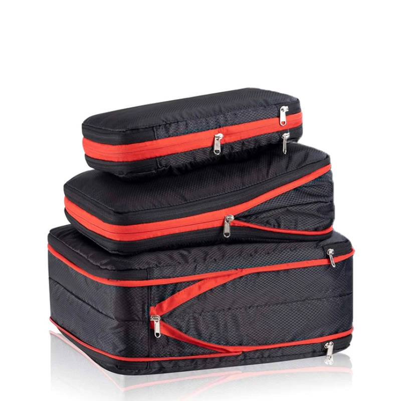 Travel storage bag, compressible clothing organization storage bag, waterproof travel set