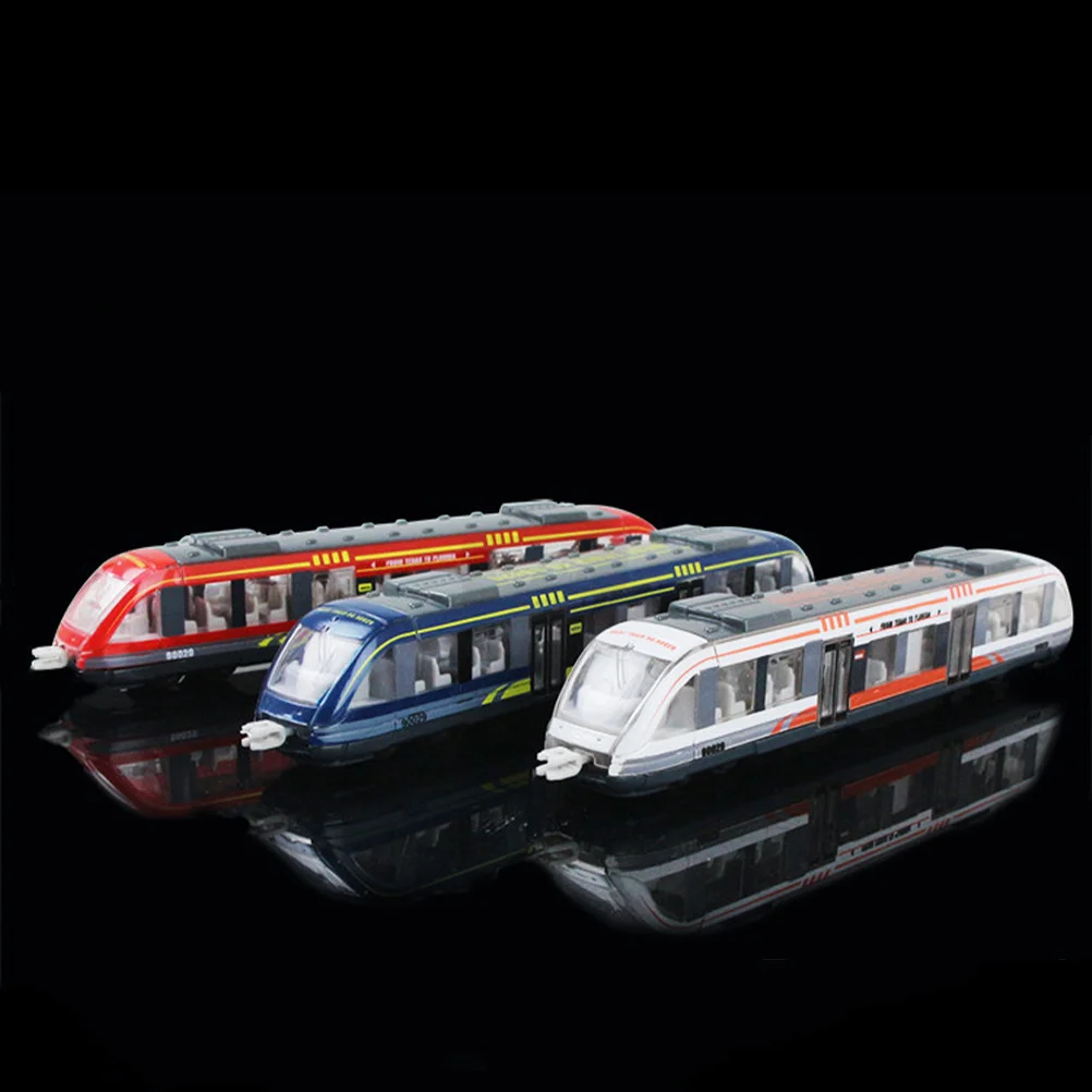 Conjunto de trem elétrico infantil, 3 peças, trilho de alta velocidade, simulação de liga durável, trem educacional para idades de 3 a 8 meninos e meninas
