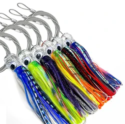 Trolling Lure Saltwater, 6.5 inch Squid Skirted Deep Sea Fishing Lure,Tuna, Marlin, Wahoo, Shark, Mahi Trolling Fishing Lure
