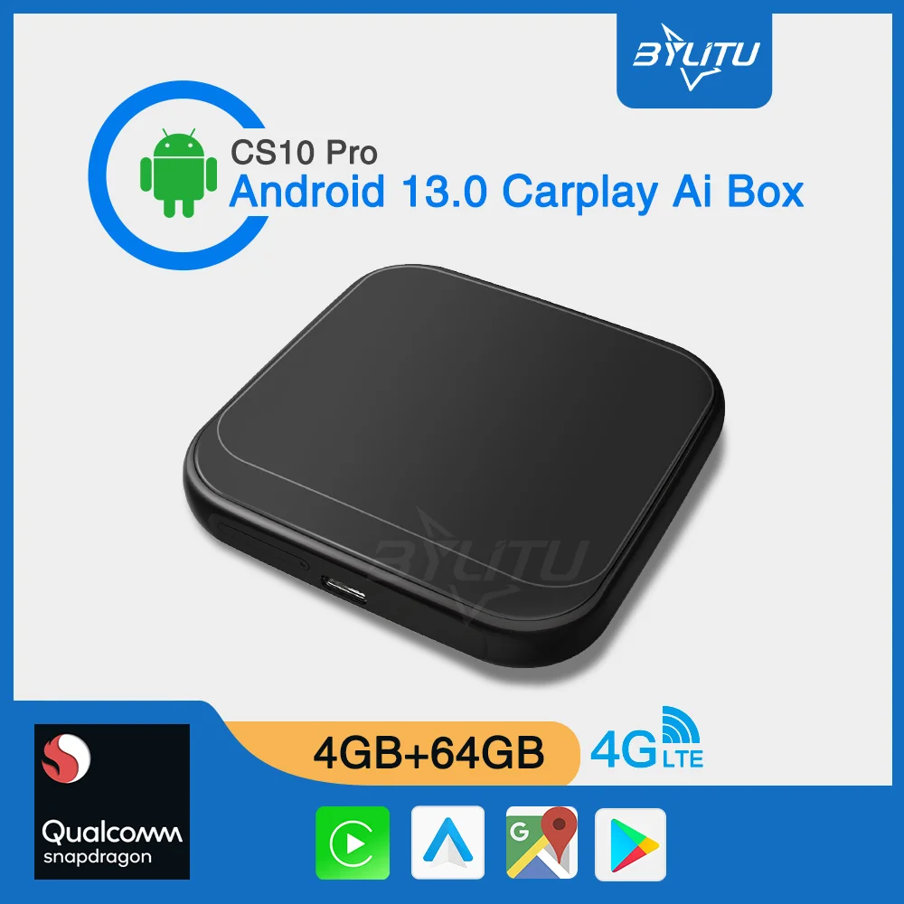 

NEW Wireless Android Auto Adapter Smart Ai Box Plug And Play Bluetooth WiFi 4G Auto Connect For Wired CarPlay Cars QCM665 TV BOX