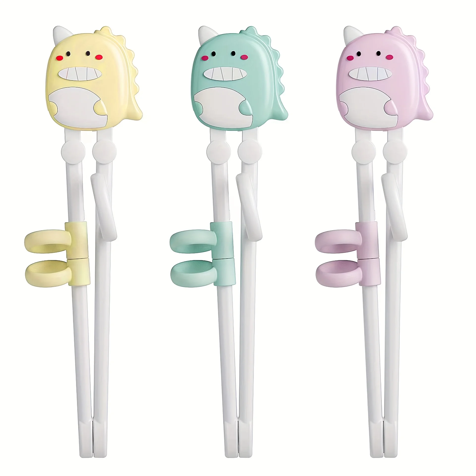 Dinosaur Training Chopsticks,Kids Children Adult Beginners Learning Chopstick with Helpers,Useful Tableware Practice Chopsticks