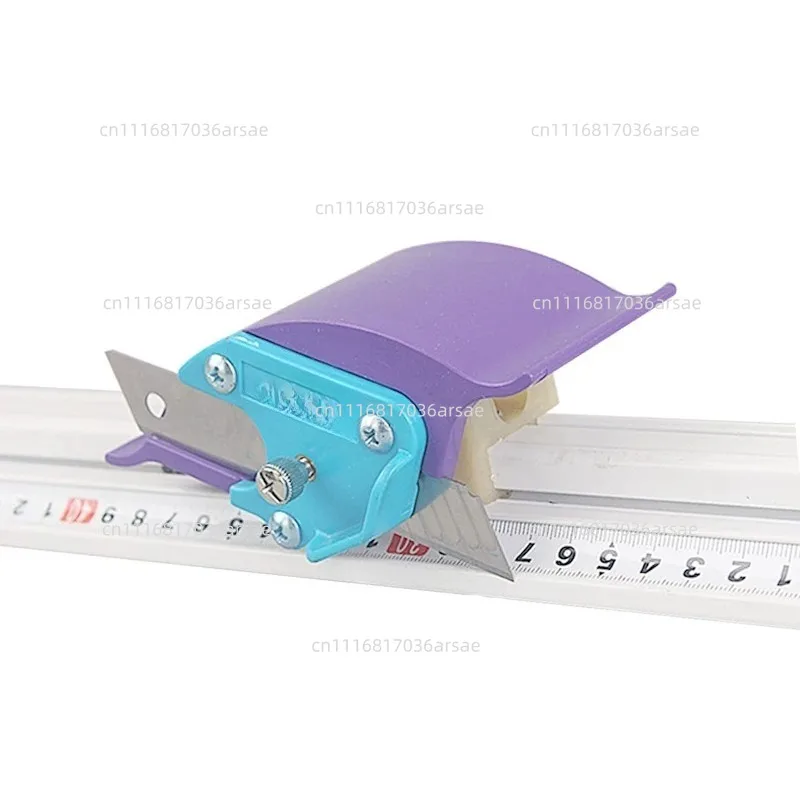 Art Drawing Paper Leather Paper Cutting Knife, Sliding Cutting Knife Aluminum Alloy Ruler