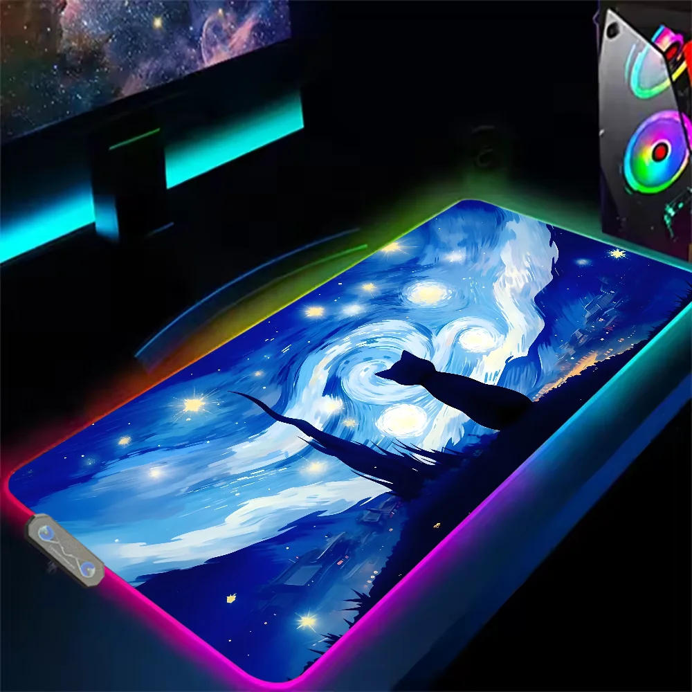 마우스 패드 RGB LED 조명 미끄럼 방지 고무 블랙 - Pc Gaming Price 리뷰 및 가격