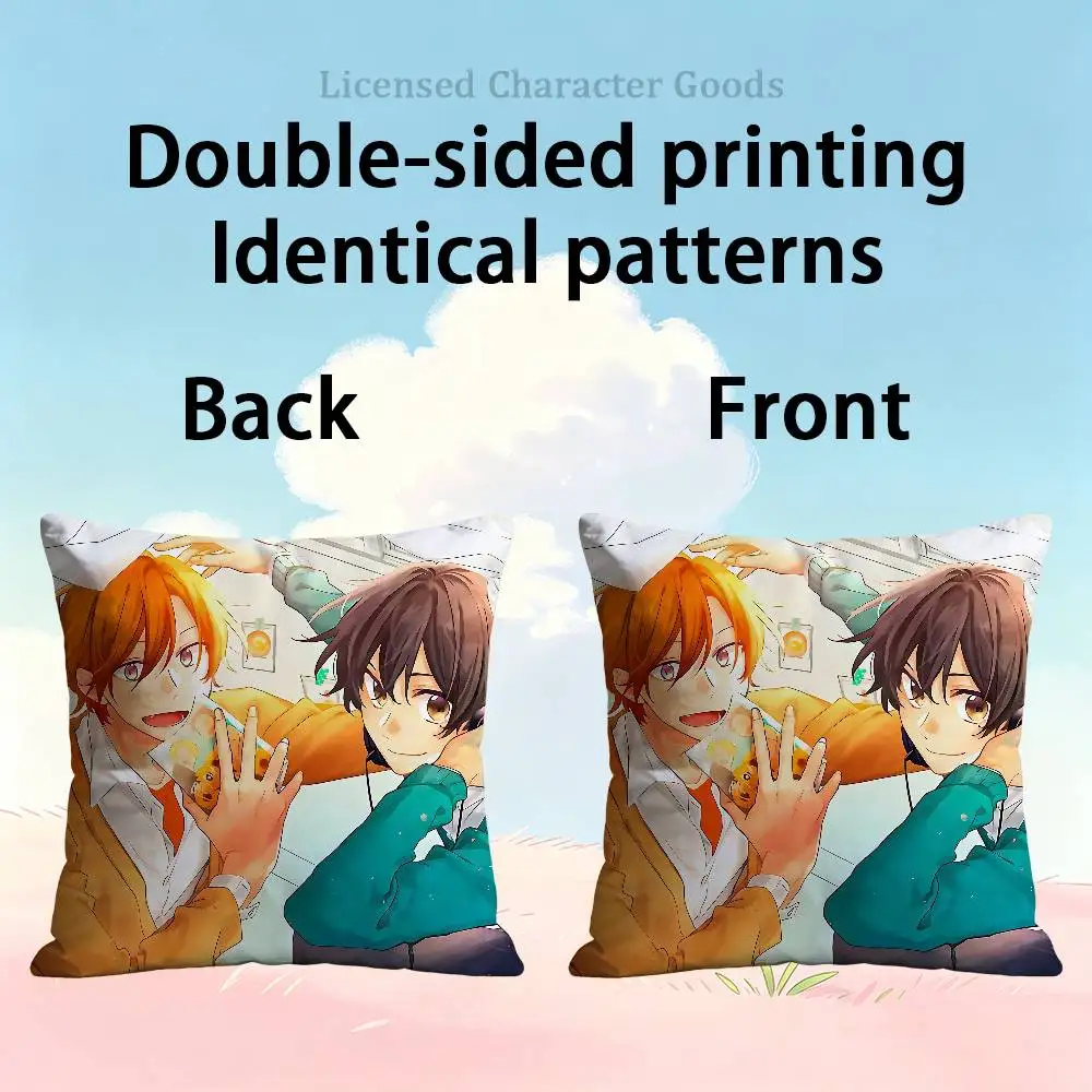 S-Sasaki M-Miyano 30x30 65x65 40x40 45x45 50x50 cm Fade Resistant Throw Pillow Cover Pet Friendly Patio Sofa Decor