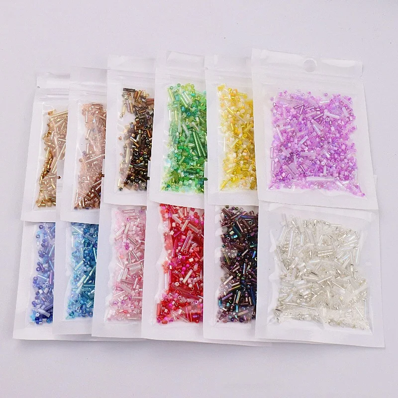 1.5-4.5MM Japan Miyuki Glass Seedbeads Mixed Round Bugle Delica Mix Randomly Colors and Size DIY Beading Work Accessories