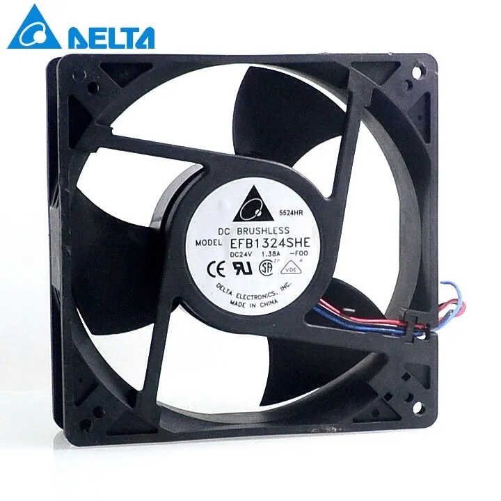 New 12738 12.7CM 127mm inverter device cooling fan 24V 1.38A EFB1324SHE-FOO 127*127*38mm for Delta 