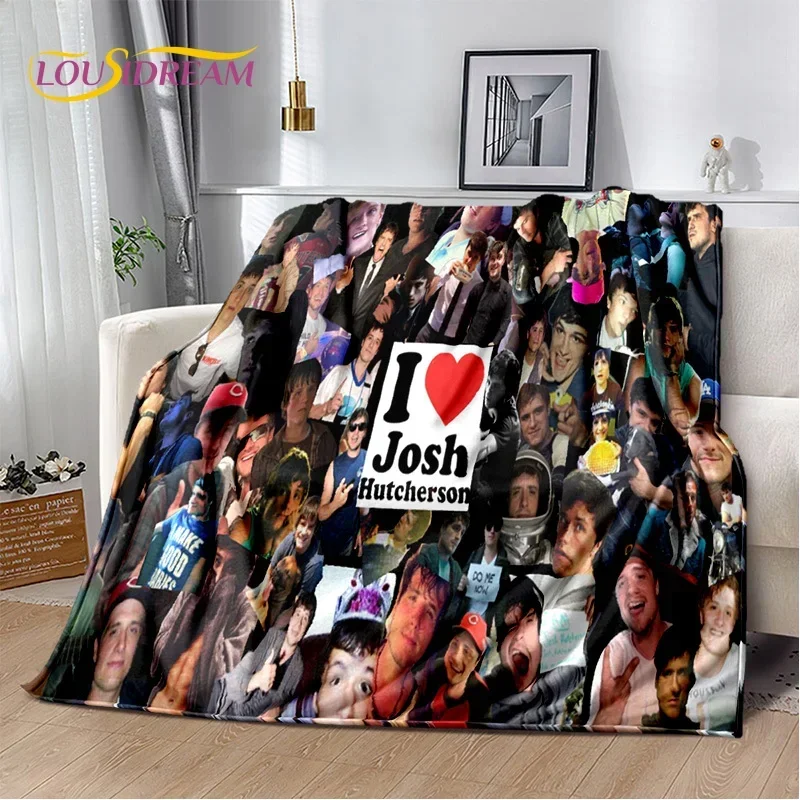 ثلاثية الأبعاد وسيم جوش هاتشرسون ستار لينة الفانيلا بطانية للأسرة غرفة نوم أريكة نزهة ، رمي بطانية لتغطية في الهواء الطلق الترفيه هدية