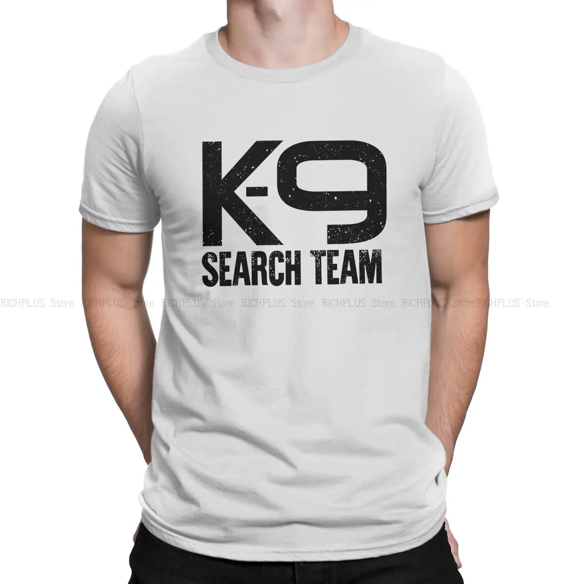 K-9 Unit Police Dog Newest TShirt for Men K-9 Search And Rescue Round Collar Polyester T Shirt Hip Hop Gift Clothes Streetwear