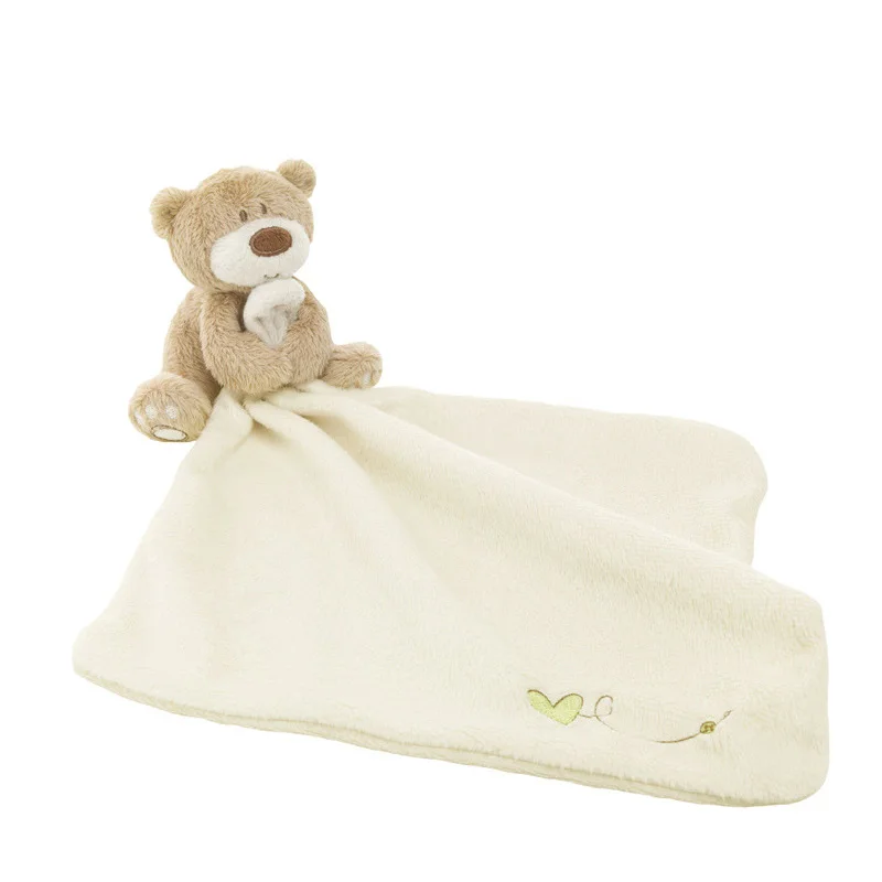 Infantil cama confortante bonecas recém-nascidos toalha de babar bebê dormir brinquedo bebês pelúcia calmante brinquedos cobertor segurança menina gadgets