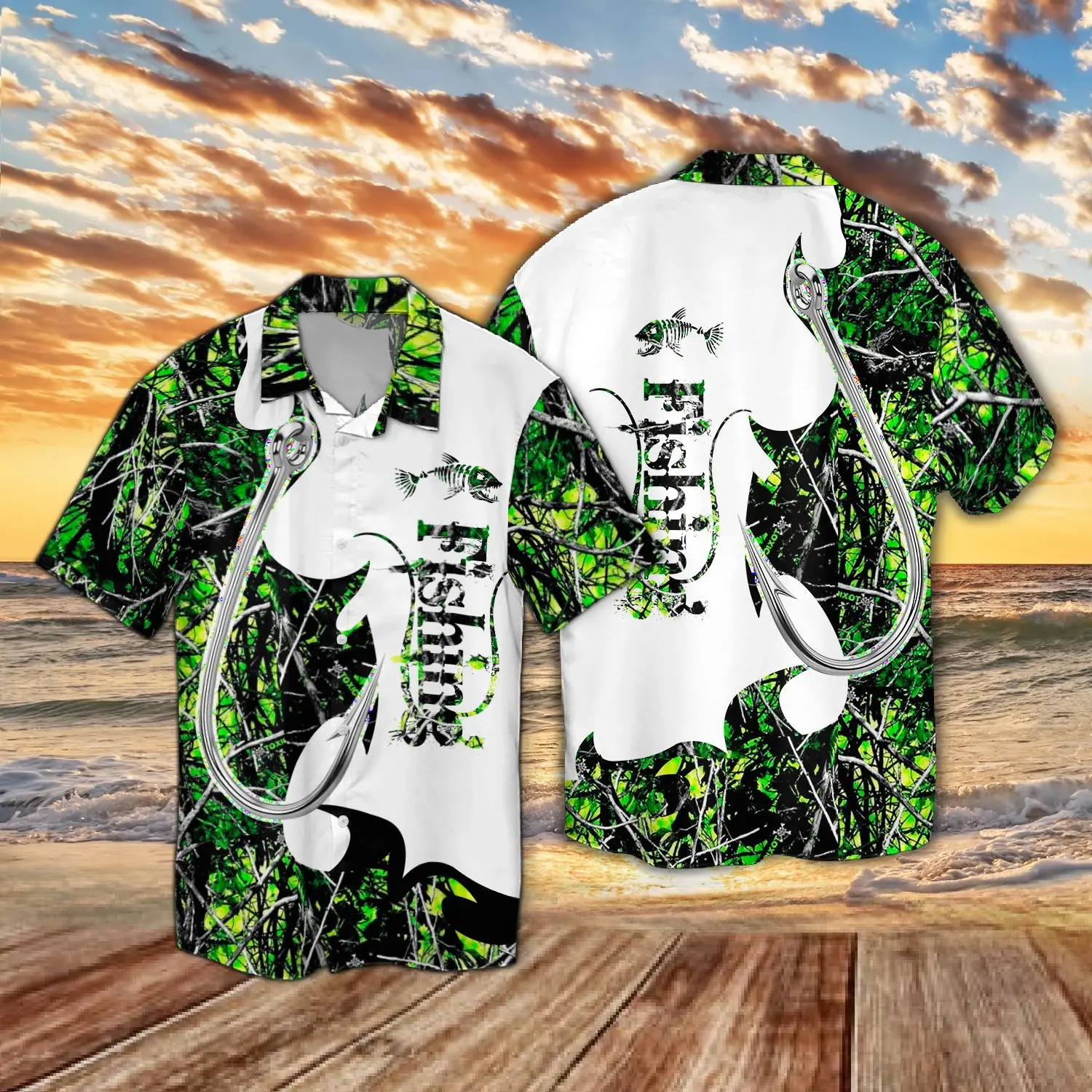 PLstar Cosmos 2022 Hot Summer Short sleeve Shirts Deer Hunting and Fishing 3D Printed Hawaii Shirt Mens Casual Beach Shirt CY-11