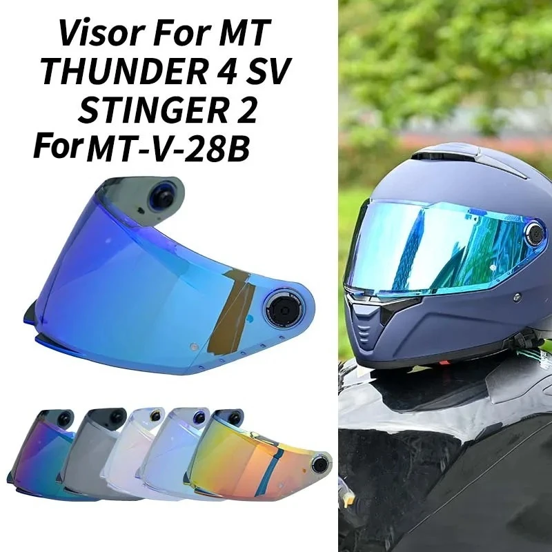 Helmet Visor Shield THUNDER 4 SV Capacete Windshield UV Protection Motorcycle Replace Extra Lens for MT-V-28B Casque Mo
