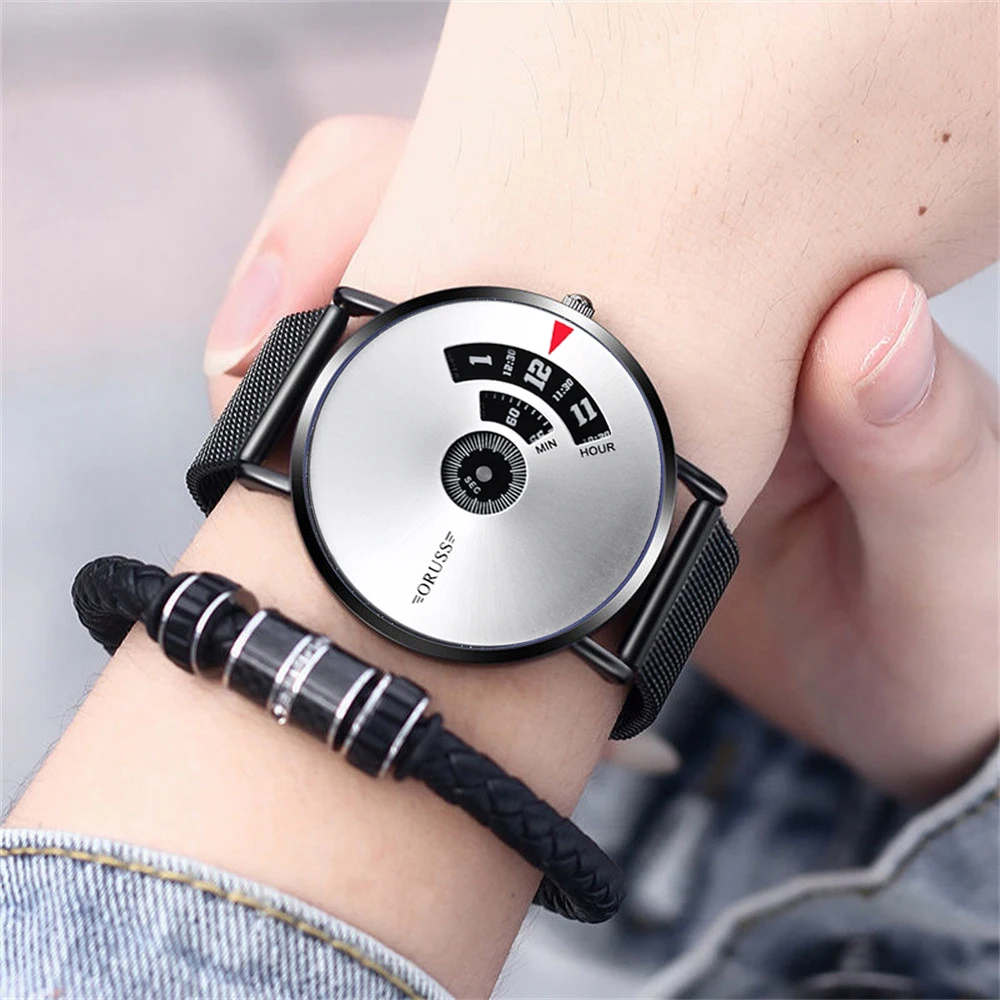Black science and technology personality Academy men's watches high-grade all fashion casual handsome men's fashion watch