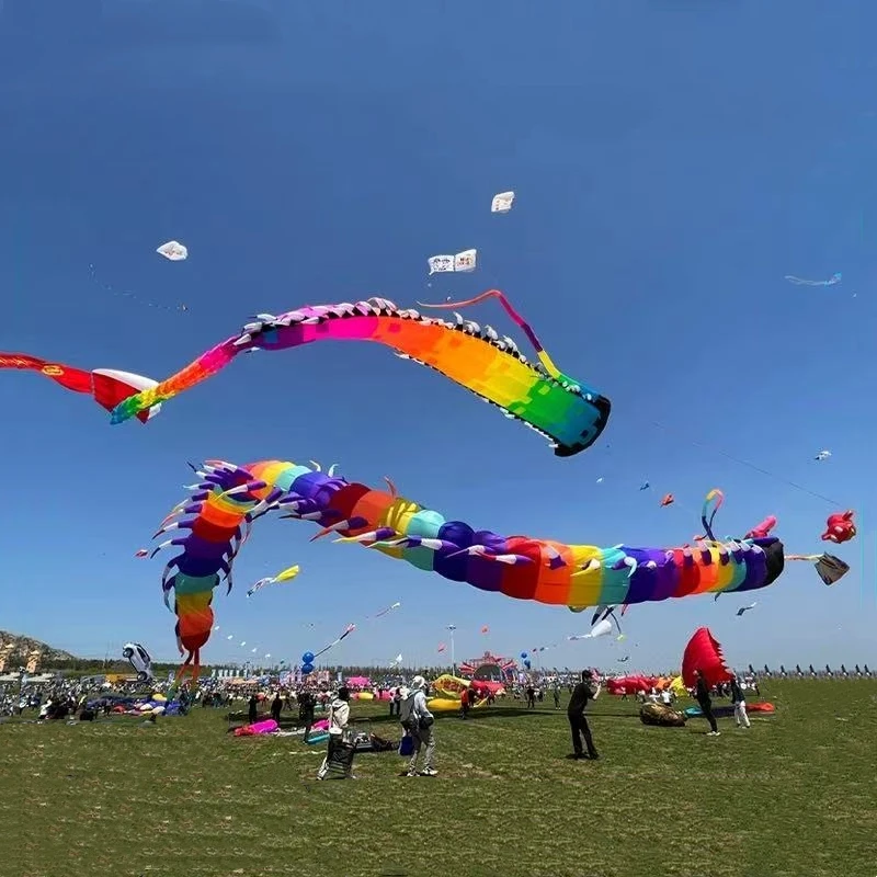 20m Centipede Kite Soft Kite Giant Professional Wind Kites for Adults Kites outdoor dragon Kite parafoil kite flowform kite pipa
