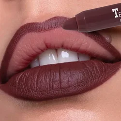 Nude Lipliner Pencil 12 Colors Lip Makeup Lipstick Pen Waterproof Long Lasting Non-stick Cup Matte Nude Brown Lipliner Cosmetics