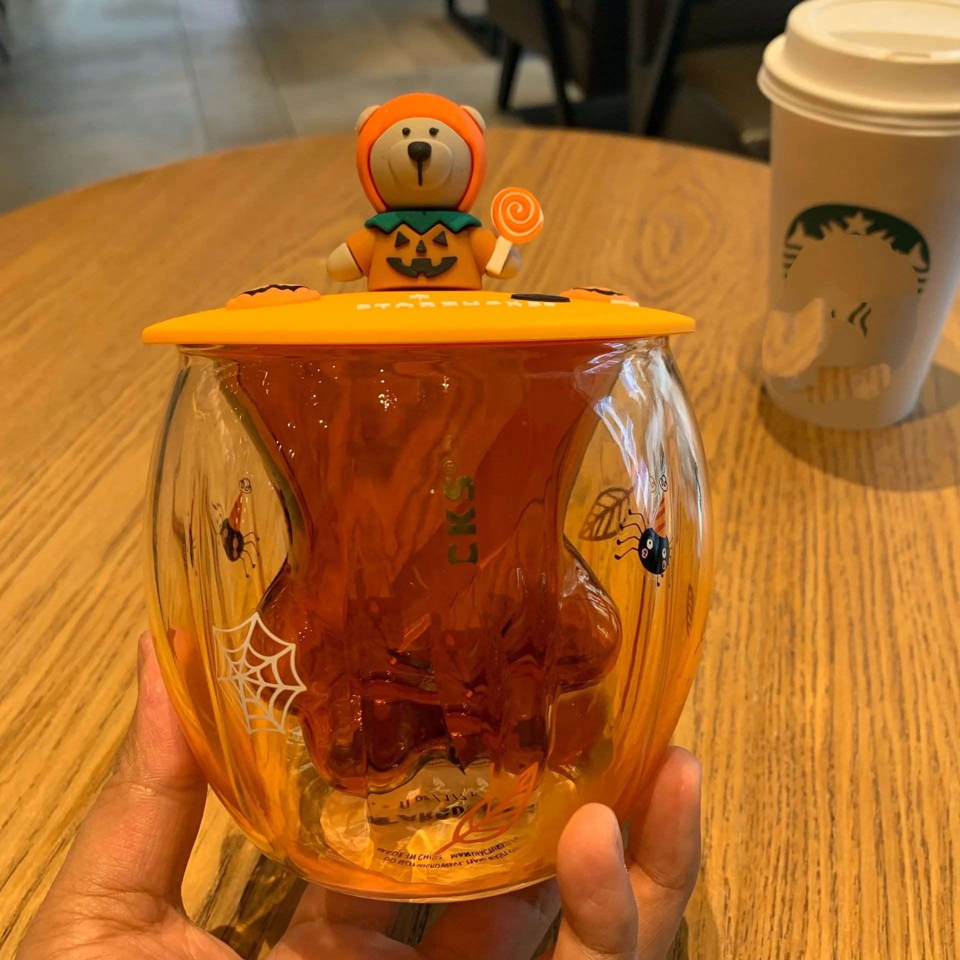 Creative Mug Golden Osmanthus Cup Pumpkin Cup for Star Papa Cup Silicone  Lid Heat-resistant Glass Coffee Cups