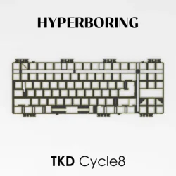 Tkd cycle8キーボードプレート、pp pc fr4アルミニウムcf、プレートマウントおよびPCBスタンドスタブ