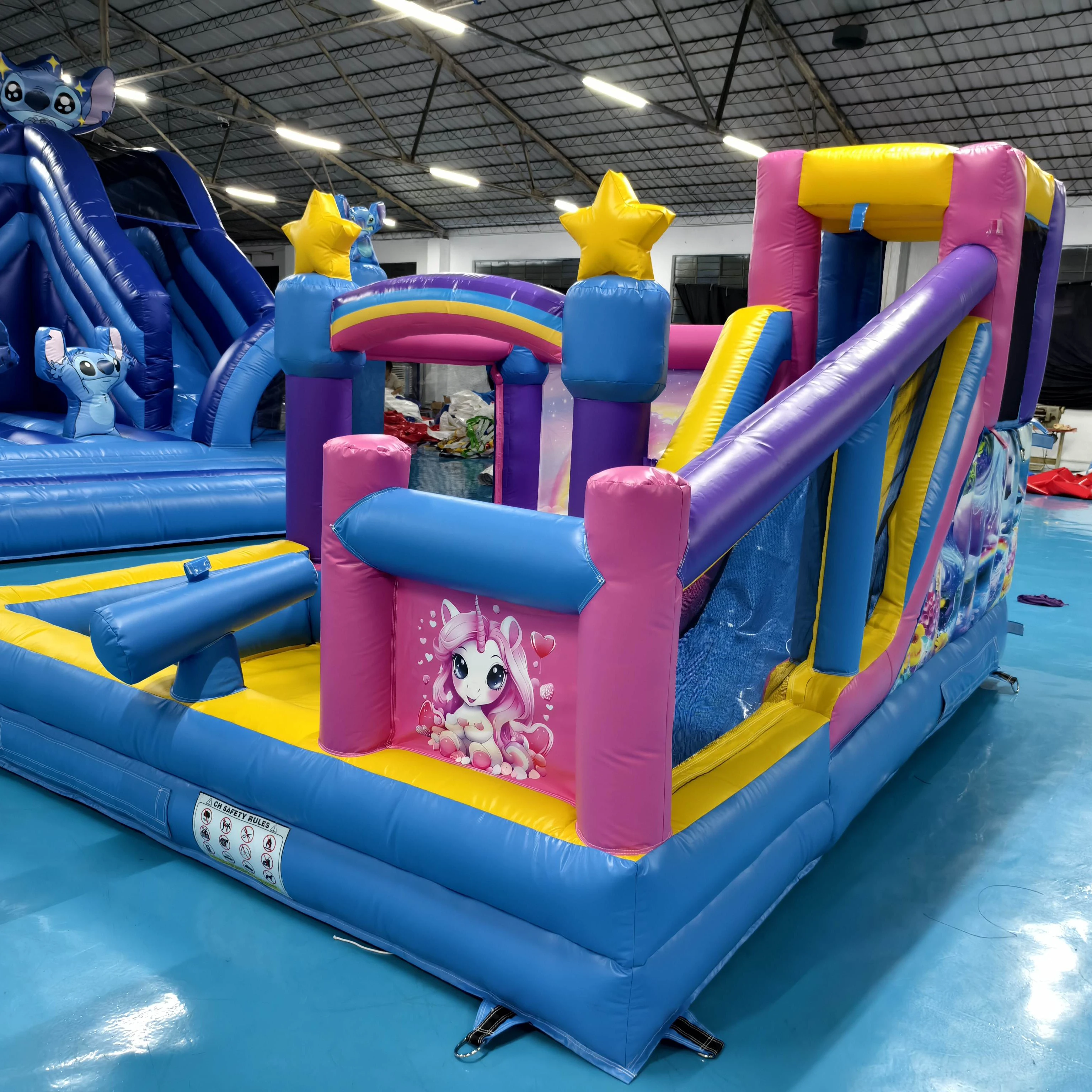 

Прыгающий замок с горкой и бассейном Коммерческий прыгающий домик для детей Надувной замок для детей Надувной замок с горкой