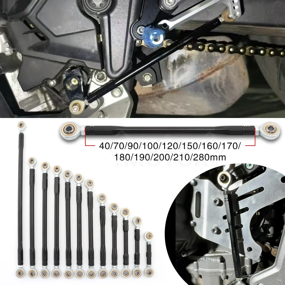 

Motorcycle Shift Rod Linkage 40 70 90 100 120 150 160 170 180 190 200 220 280mm Footrest Foot Peg Rearset Gear Shift Shifter Rod