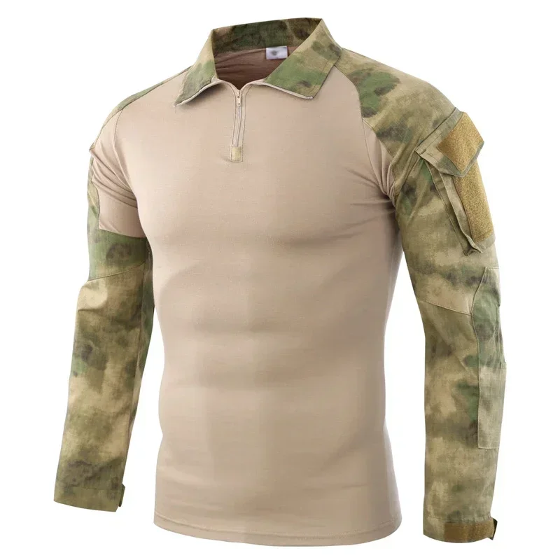 Camouflage 9 Colors   Hiking Uniform Hunting Shirt Cargo Multicam Airsoft Paintball Tactical Cotton Clothes