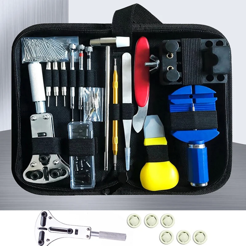 

Watch Repair Tools Kit Clock Watchmaker Link Pin Dissolving Housing Open Remover Battery Replacement Static-free Set