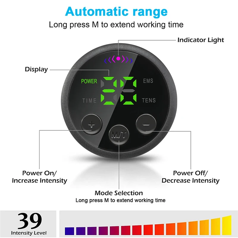 Foot Massager Mat Foldable Feet Massage Pad Machine With Remote Control 10 Modes 39Levels For Muscle Relaxation