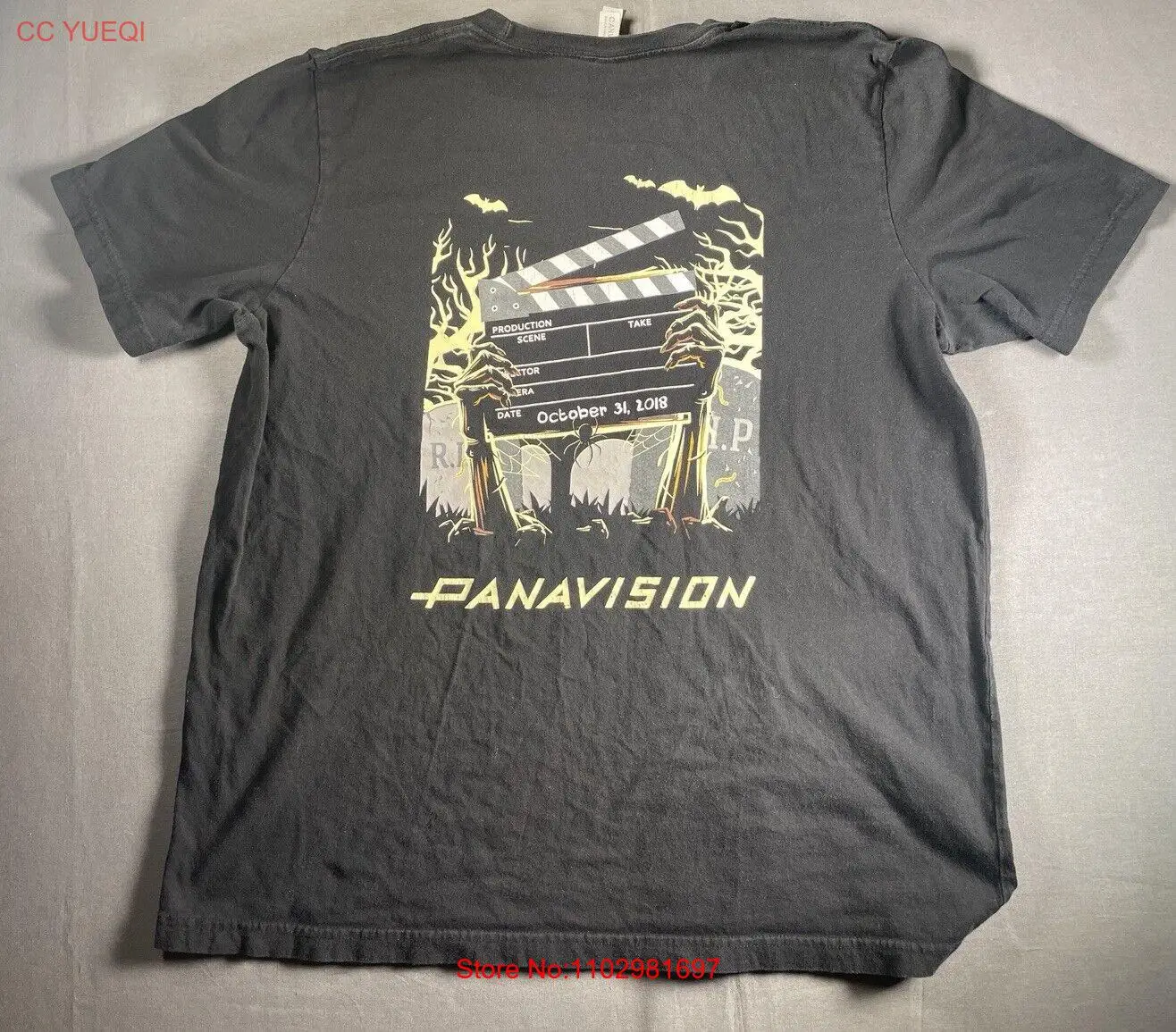 Panavision Shirt Mens XL Panavision Halloween Crew Production 2018 Film Industry