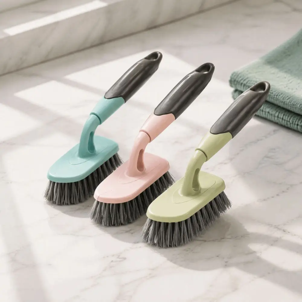 Long Handled Cleaning Brush Multifunctional Stiff Bristle Stain Removal Brush Floor Gap Stiff Bristle Brush Tile Cleaning