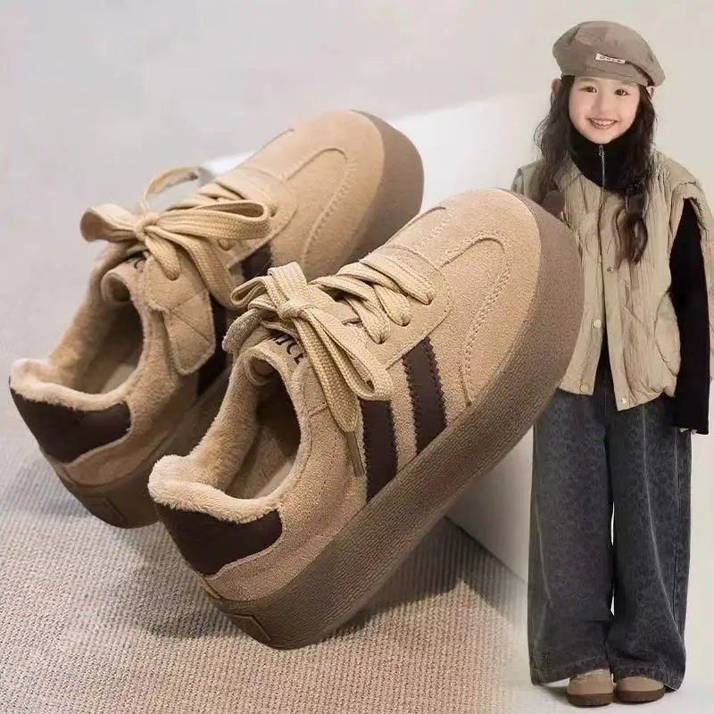 

Детская хлопковая обувь, спортивная обувь для девочек, осенне-зимняя коллекция, хлопковая обувь для мальчиков, повседневная обувь для моральных тренировок.