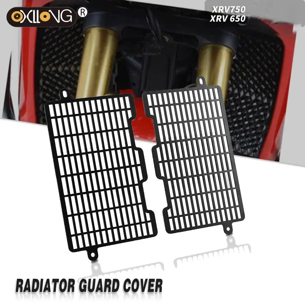 Motorcycle Aluminum Radiator Grille Grill Guard Cover Protector For Honda XRV 750 Africa Twin RD07 03 XRV750 XRV650 1993 -2003