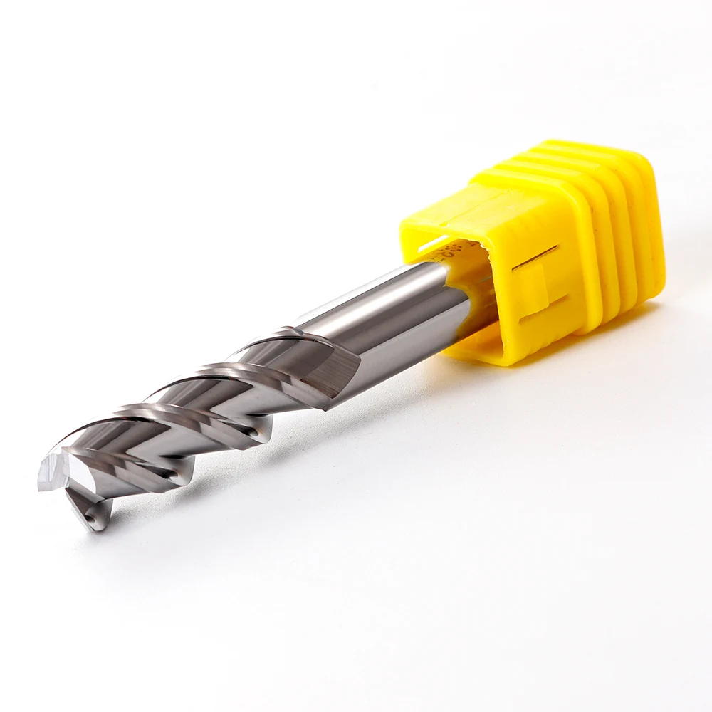 60-degree tungsten steel high-gloss aluminum milling cutter, mirror alloy alloy milling cutter