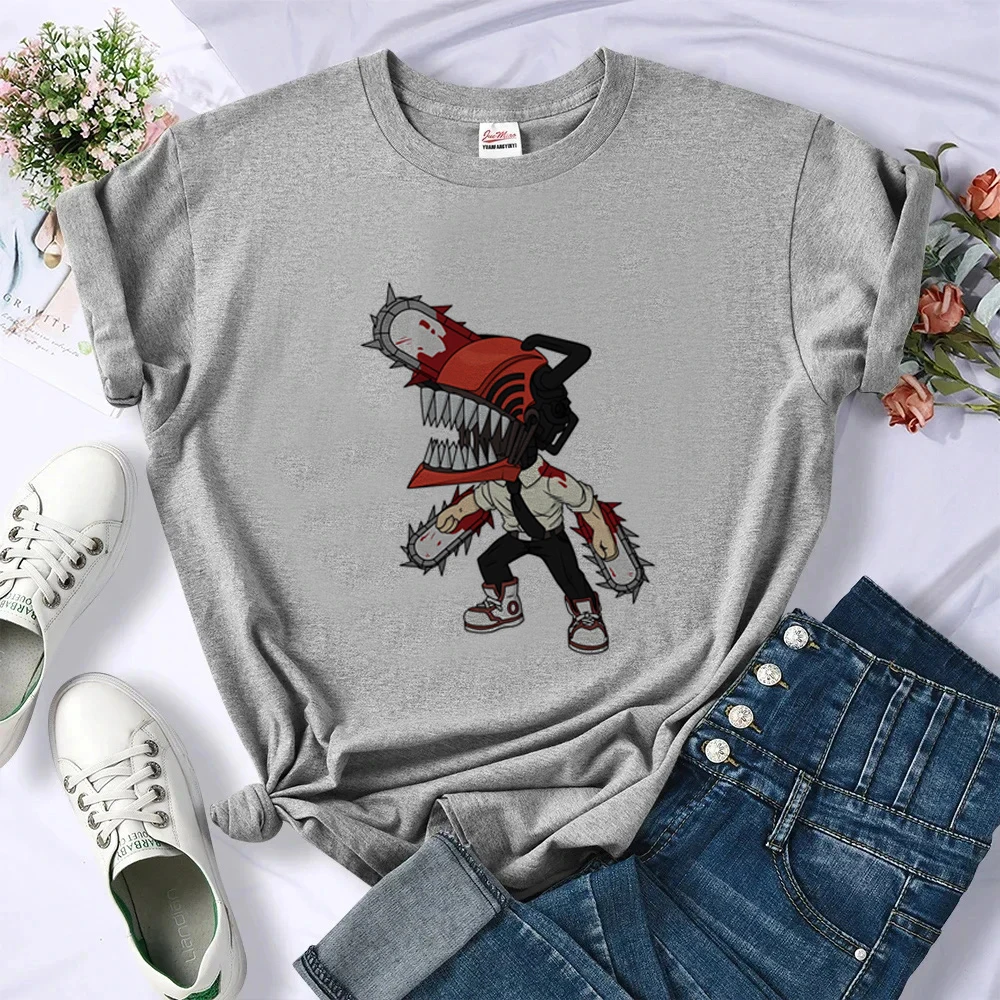 Chainsaw Man shirt shoujo meme funny cheap dollette aesthetic top tees jojifuku cheap japan vintage gothic