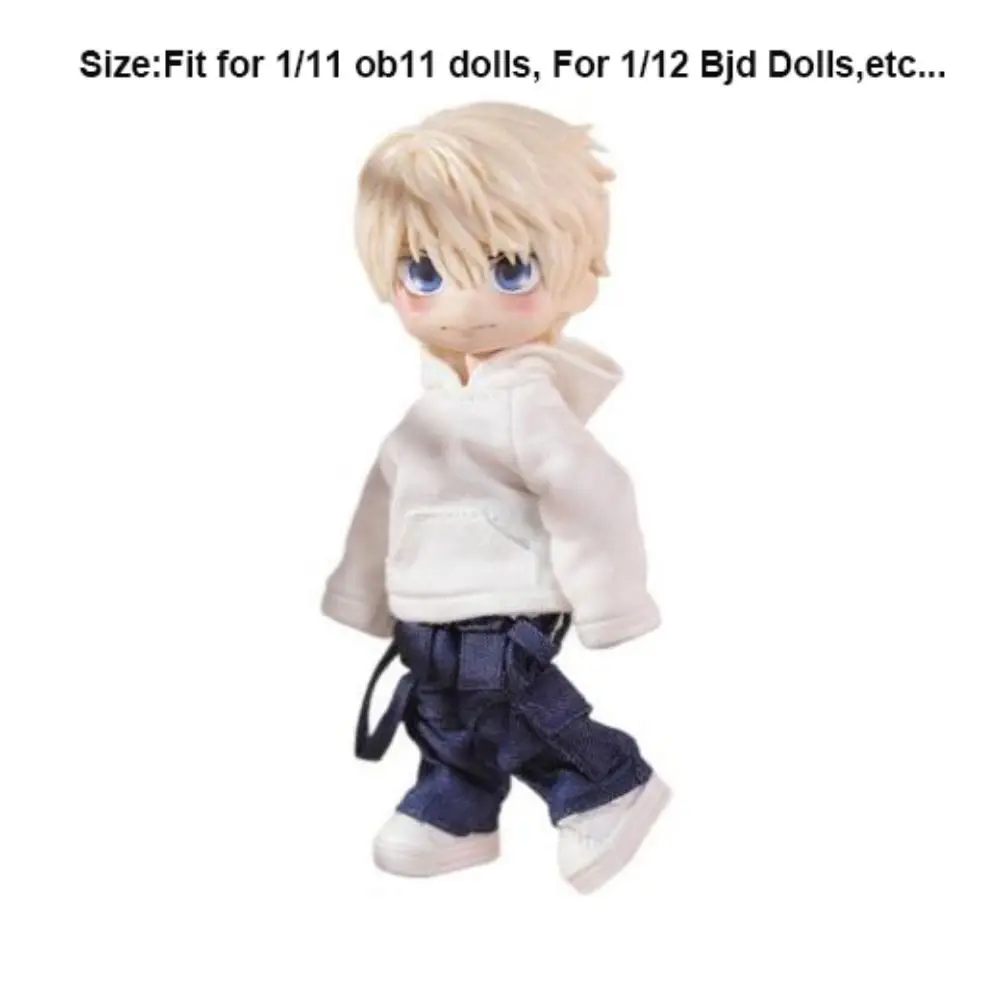 ファッションパーカートップスカジュアルウェアギフト服 3 色服アクセサリー 1/11 ob11 人形用 1/12 Bjd 人形用