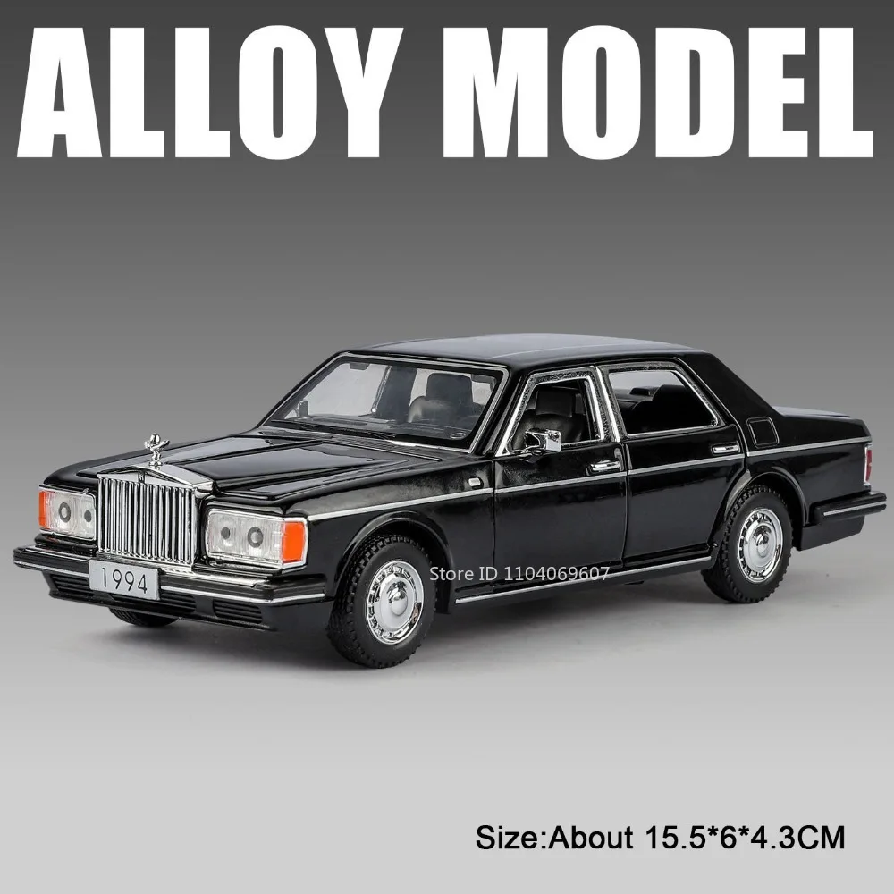 1:32 Rolls-Royce Cullinan Silver Spur Model Speelgoedauto's, Metalen Spuitgietmodel, Rubberen Banden, Deuren Openbaar, Geluid & Licht, Prachtige Automodellen