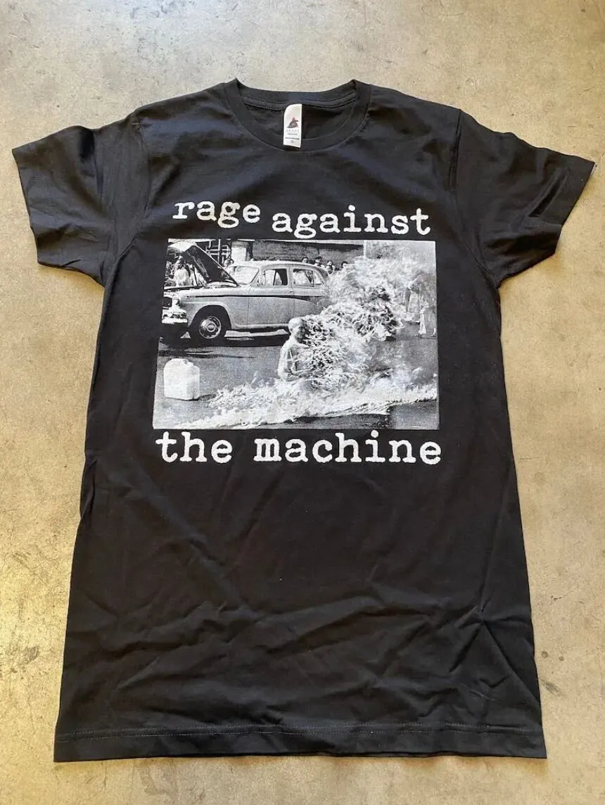 Unisex Black Rage Against the Machine T-shirt