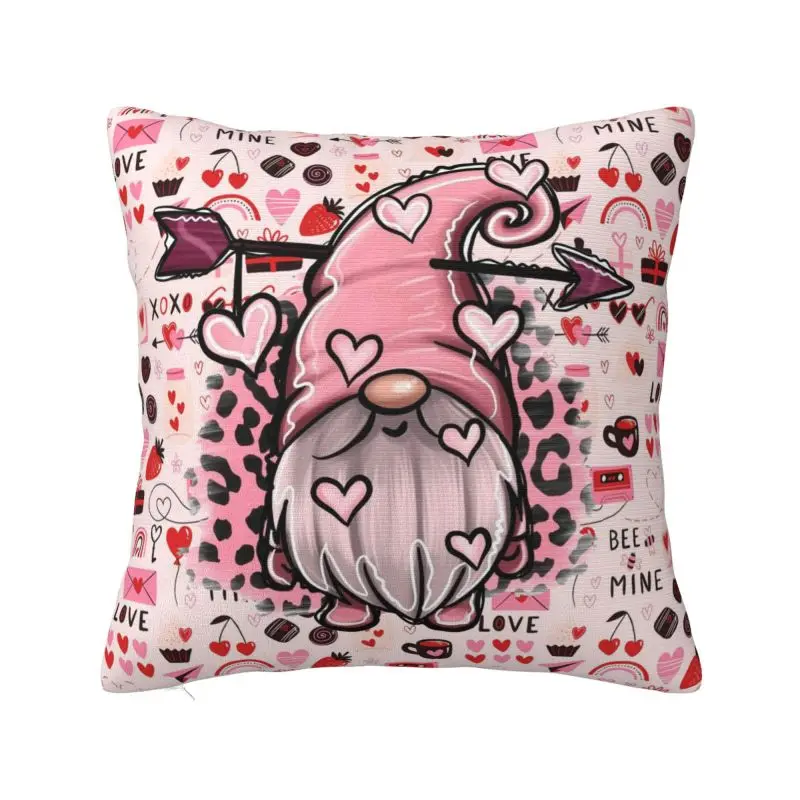 Custom Valentine's Day Square Pillow Case Decoration Cushion Cover Throw Pillow for Car Double-sided Printing