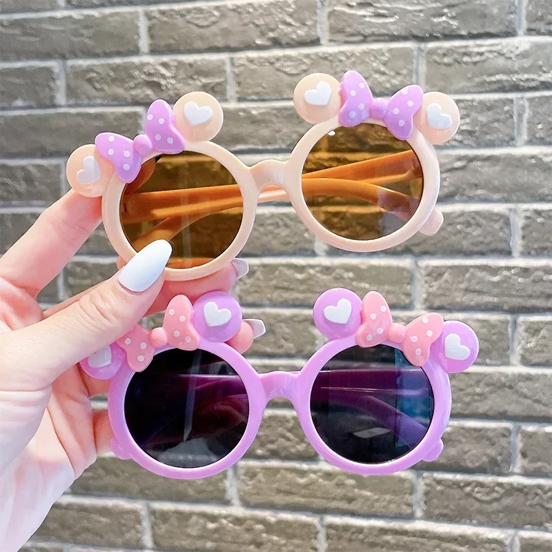 New Children Cute Cartoon Sunglasses Boy Girl Outdoor Sun Protection Summer Baby Sport Shade Glasses Kid UV400 Sunglasses