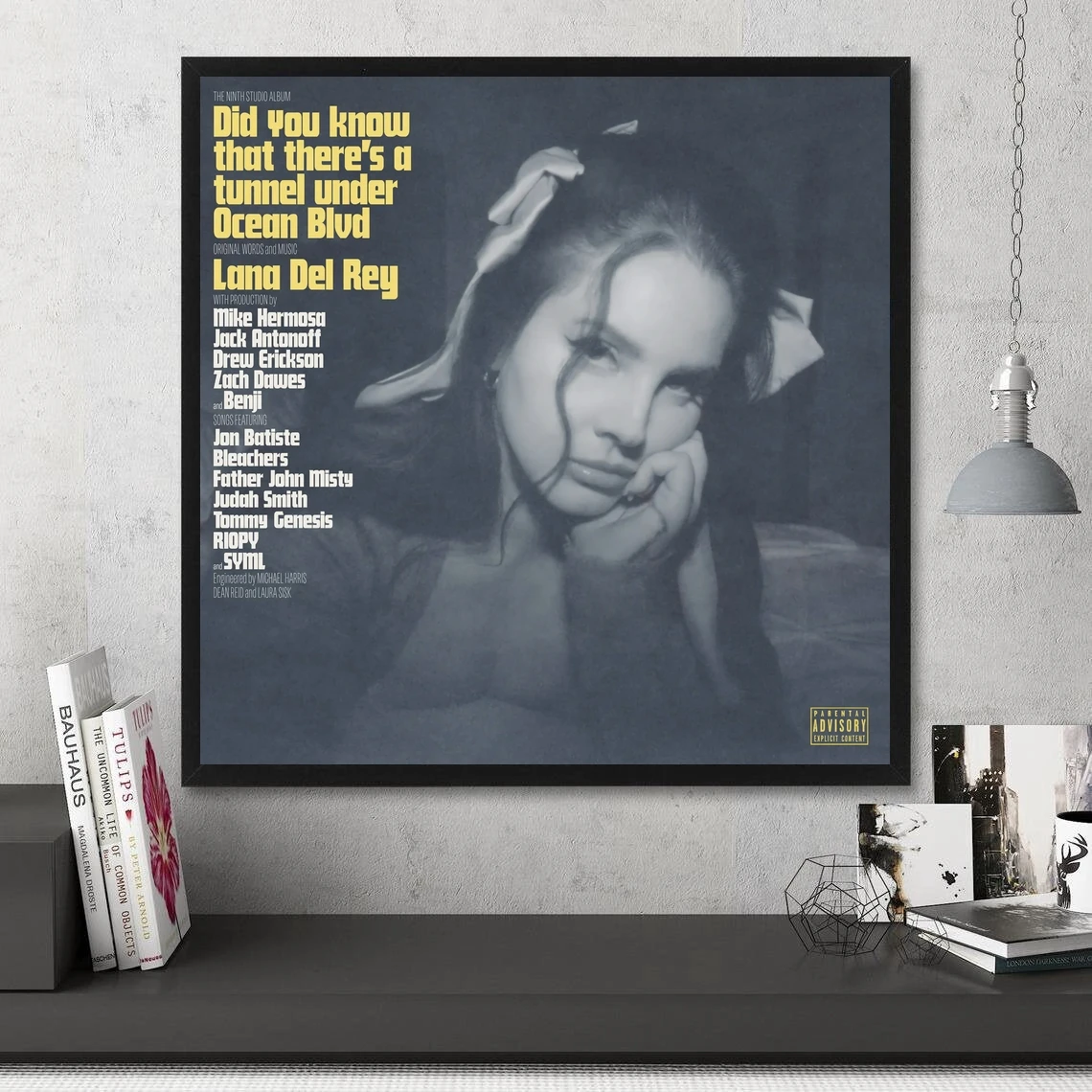 Lana Del Rey Did You Know That There'S A Tunnel Under Ocean Blvd Poster Canvas Art Print Home Decor Wall Painting ( No Frame )