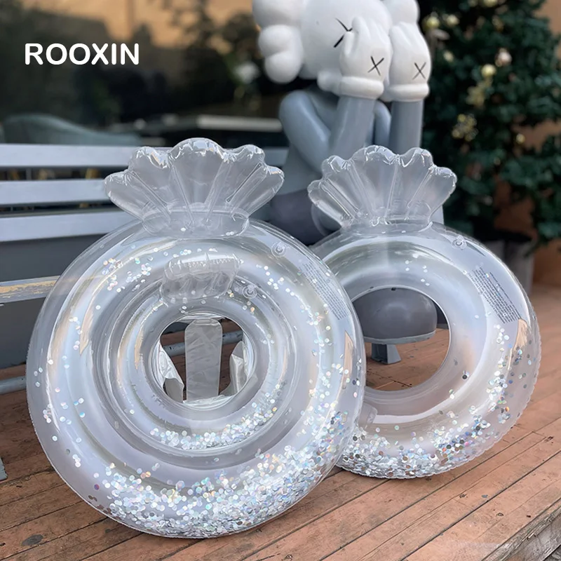 

Rooxin Inflatabel Pool Float Swimming Seat Ring for Kid With Backrest Water Play Tube Floating Swim Circle Pool Float