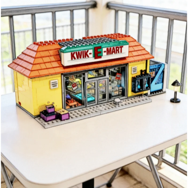 2179 Pieces Simpsons Themed Building Blocks Kwik E Mart Convenience Supermarket Model Popular Assembly Toys Hot Holiday Gifts