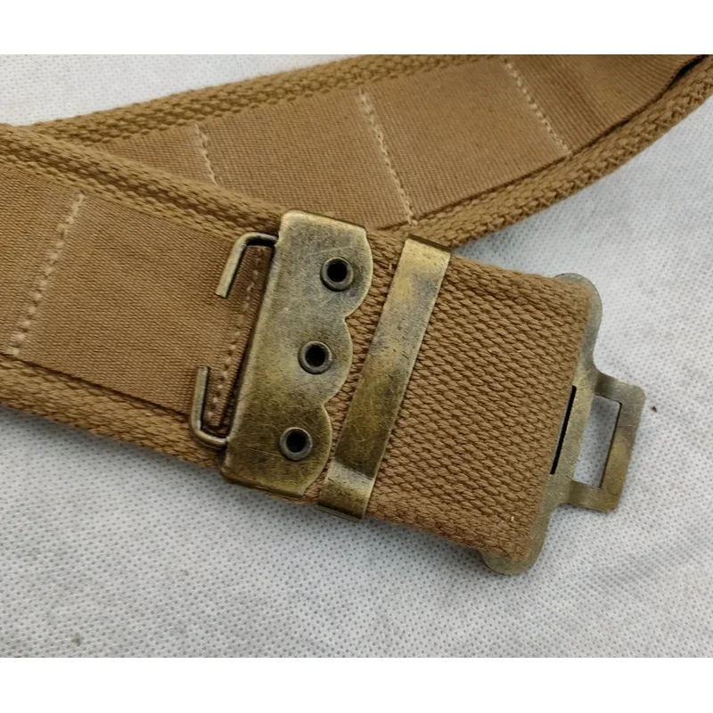 Cinturón militar británico P37 de lona Segunda Guerra Mundial - imagen 3