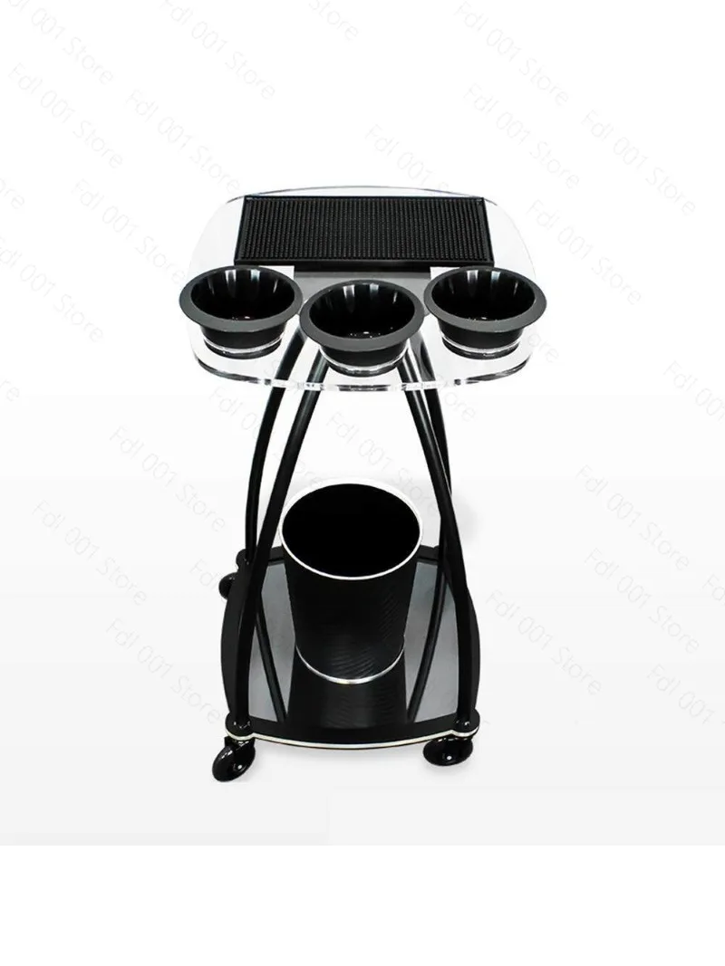

Barber Shop Perm and Dye Cart Tool Cart Acrylic Panel Beauty Salon Locker Haircut Tool Storage Cart