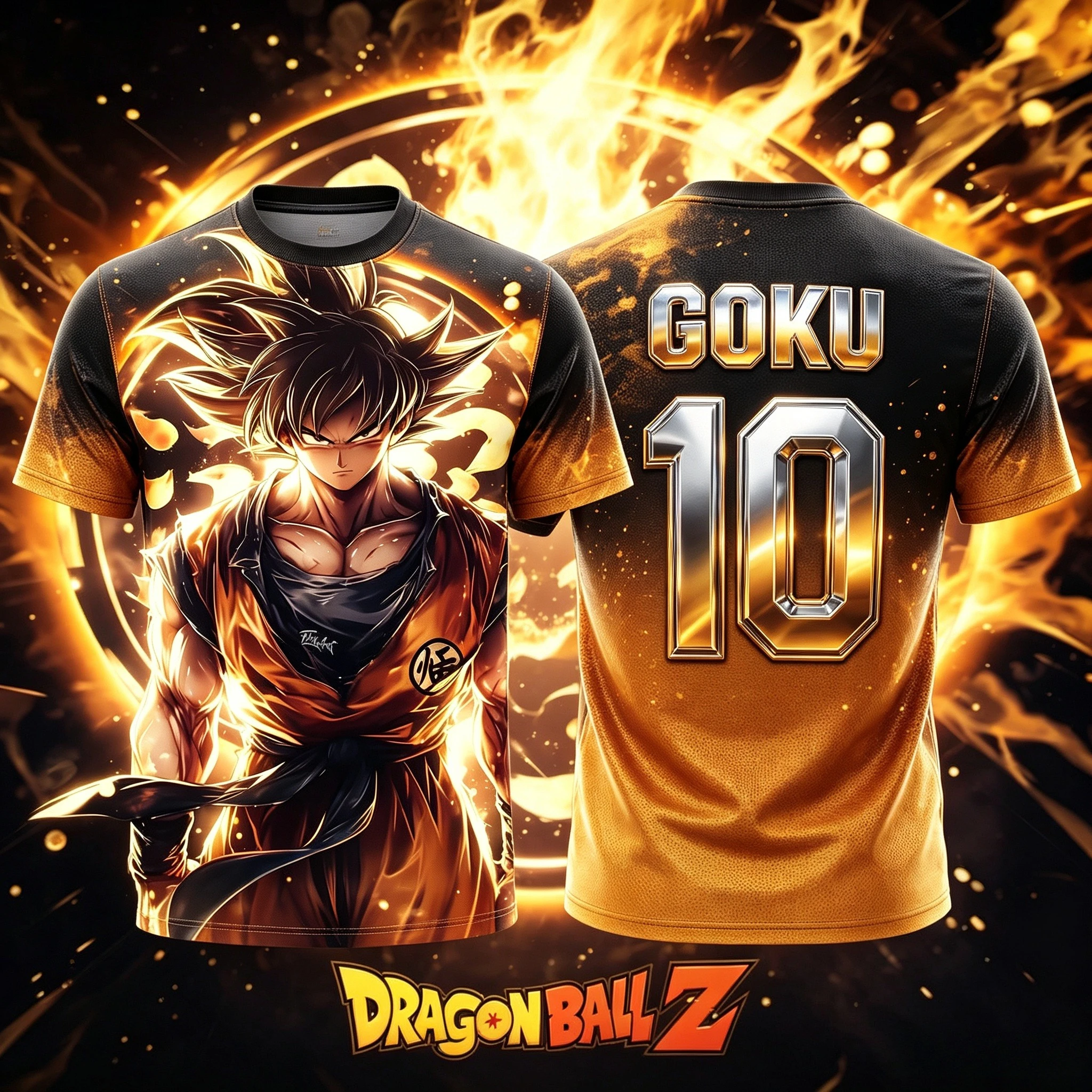 2026 Neues Fußballtrikot für Erwachsene Herren Nr. 10/7 Goku 3D-gedrucktes T-Shirt Kinder Anime T-Shirt Spezielles Kindertrikot Atmungsaktiv Y2k
