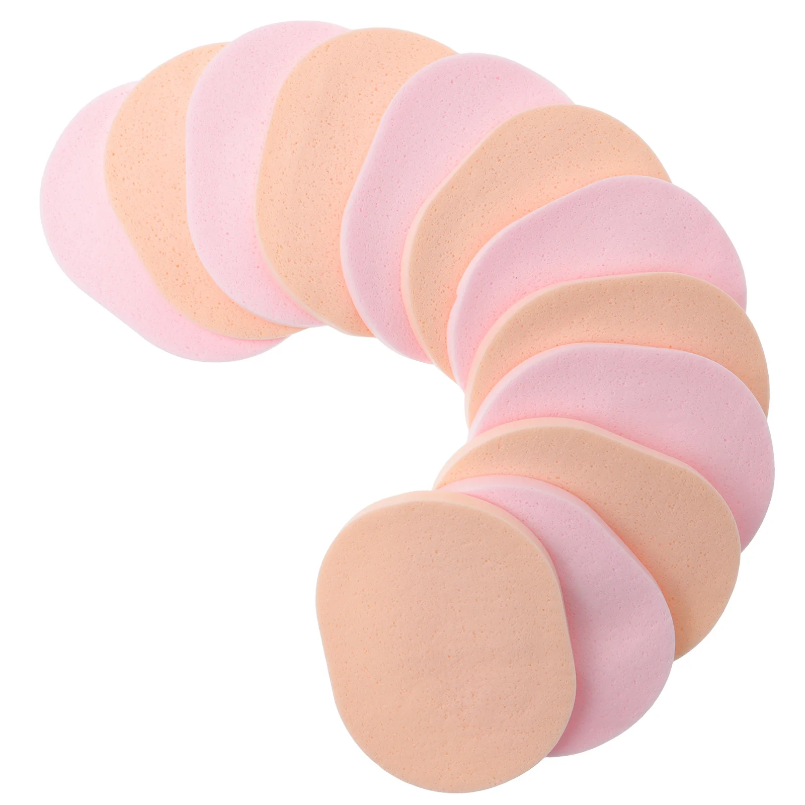 24 szt. Perłowe Makarony do Mycia Twarzy Podróżne Gąbki do Twarzy Oczyszczające Kompaktowe Gąbki Peelingujące 7mm Grube Miękkie Wielokrotnego Użytku