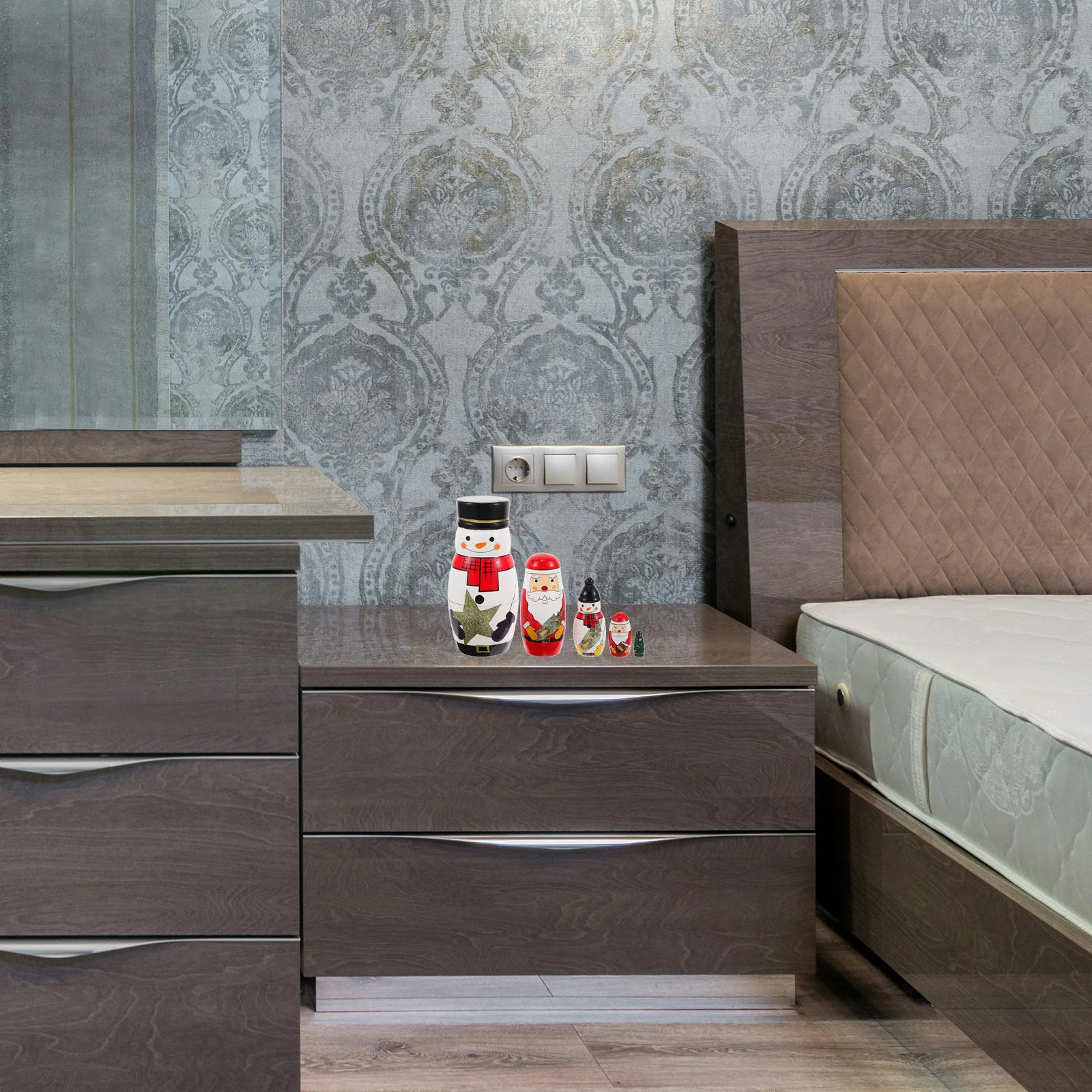 صندوق تخزين ديكور روسي لطيف للتعشيش هدية ماتريوشكا ماتريوشكا