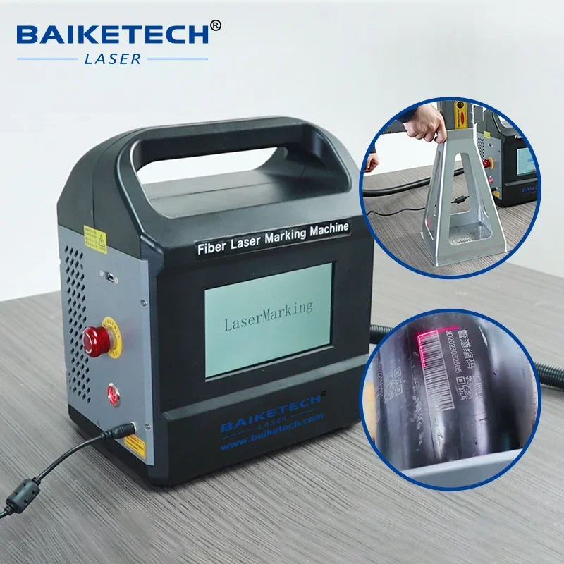 New TH-400S 50W MAX Handheld Portable Fiber Laser Marking Engraving Machine for Metal Stainless Steel Copper Aluminum