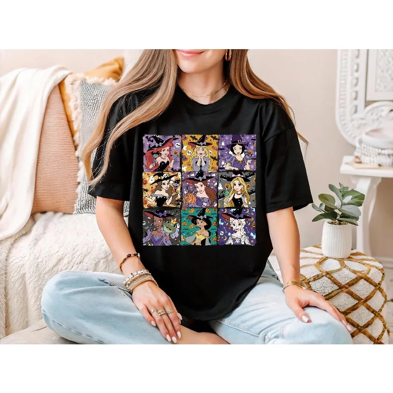 قمصان الأميرة الهالوين، قمصان ديزني للهالوين، قمصان أميرات ديزني للهالوين، قمصان موسم الرعب، قمصان الرعب