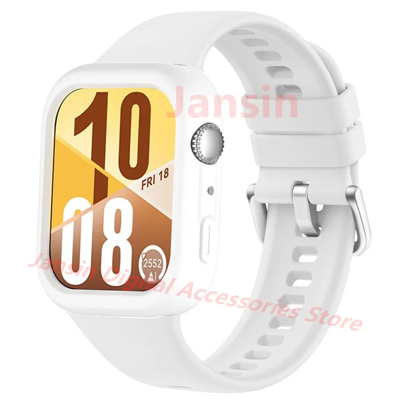 For Huawei Watch Fit4pro Band Soft TPU Case Strap For Huawei Fit4 Smartwatch Accessories Hollow Out Protector Cover Watchband