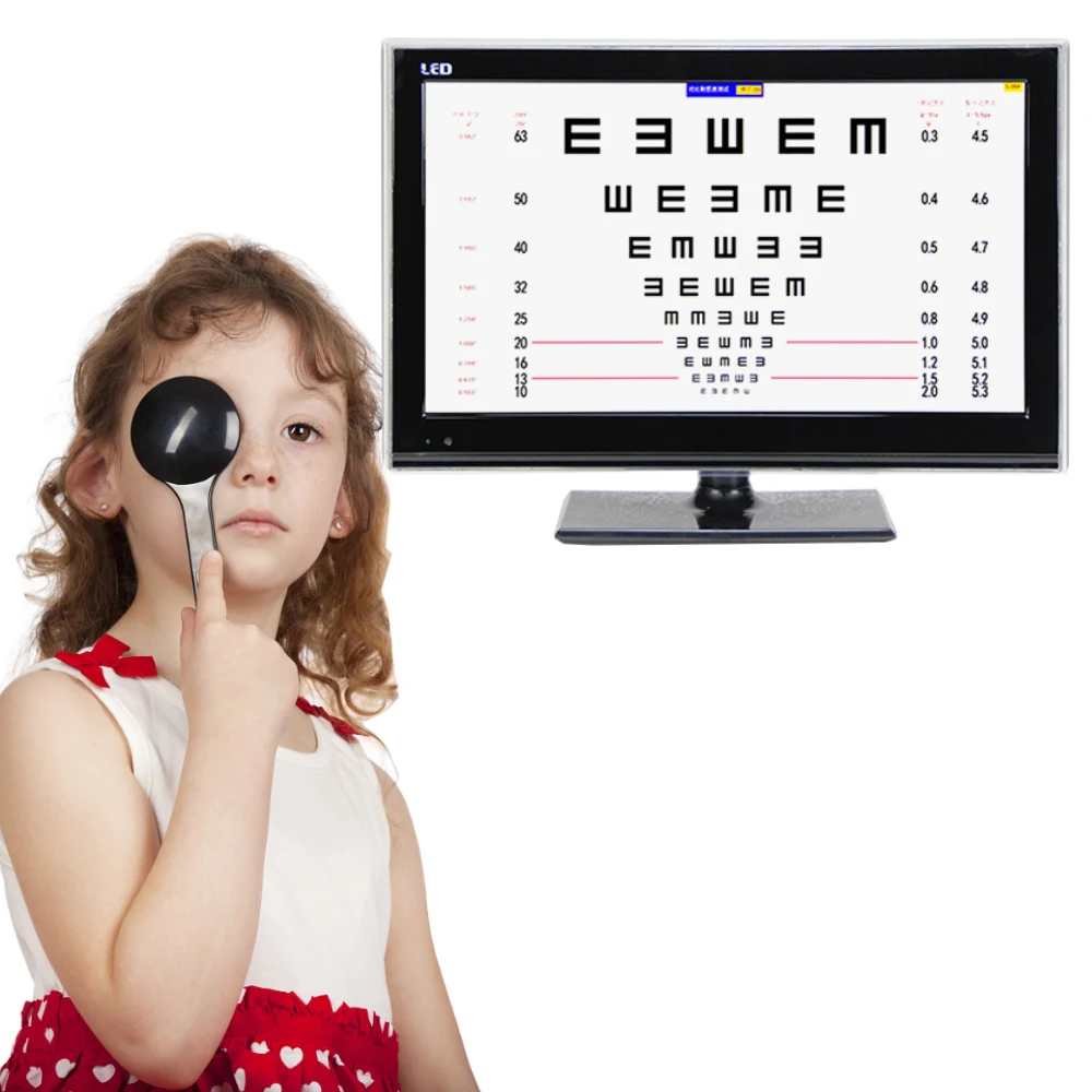 SHTOPVIEW K-215 Eye Test Chart Lcd Test Chart  21.5 Inch LCD screen Auto Visual Acuity Examination Eye Vision Test