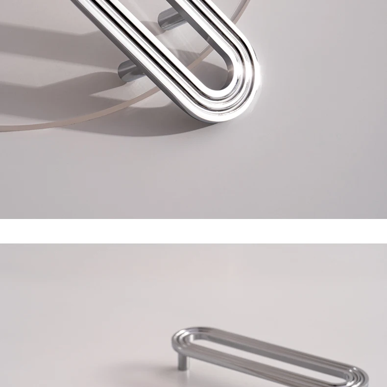Chrome finished solid brass cabinet handle — supplier illustration 8
